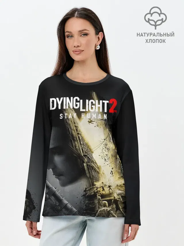 Лонгслив женский с принтом «Dying Light — Dying Light 2 Deluxe»