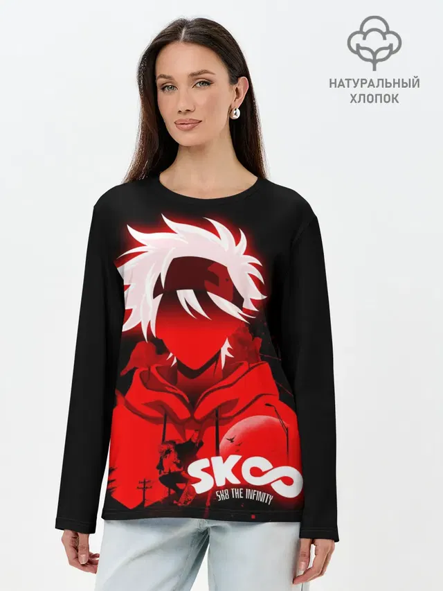 Лонгслив женский с принтом «SK8 the Infinity. Reki»