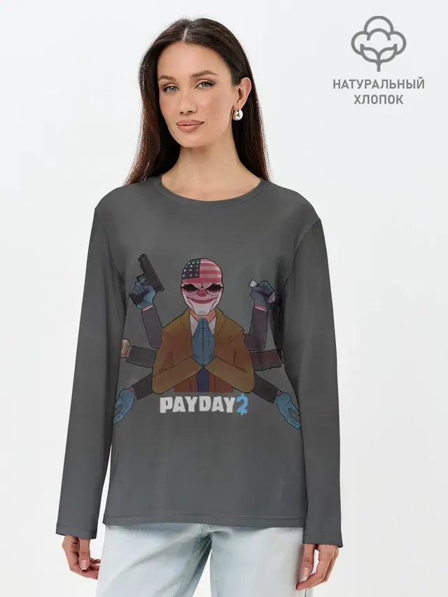 Лонгслив женский с принтом «Payday — Dallas»