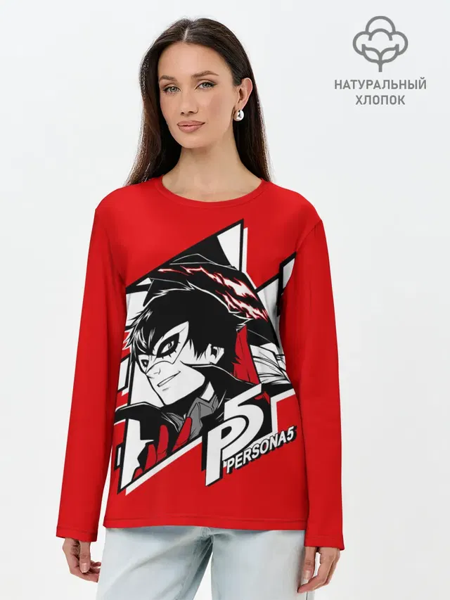Лонгслив женский с принтом «Persona 5 — Ren Amamiya»