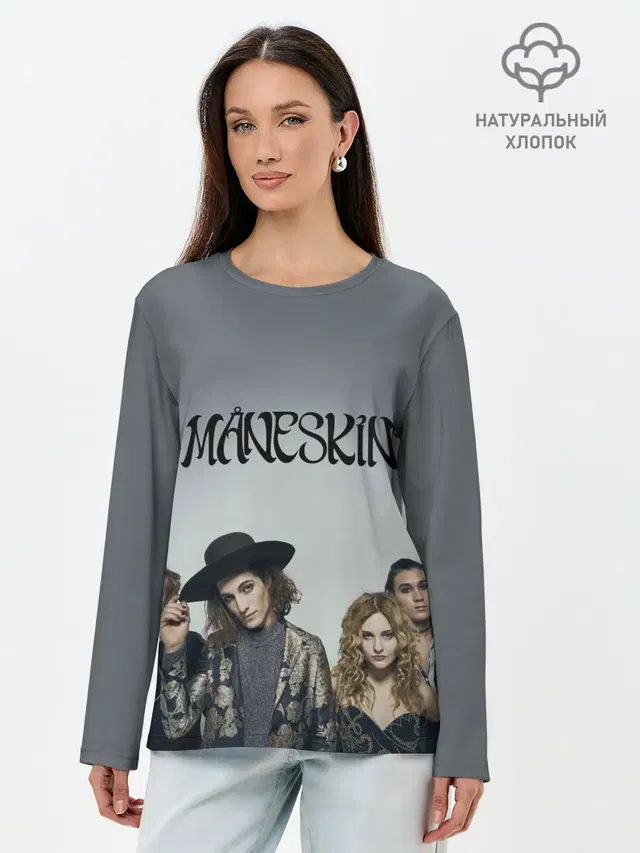 Лонгслив женский с принтом «Maneskin»