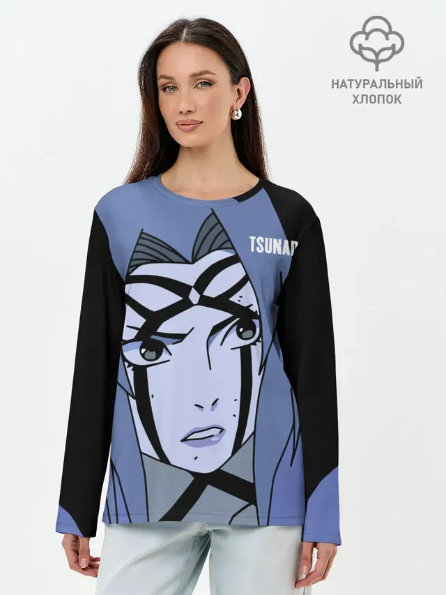 Лонгслив женский с принтом «Naruto — Цунаде»