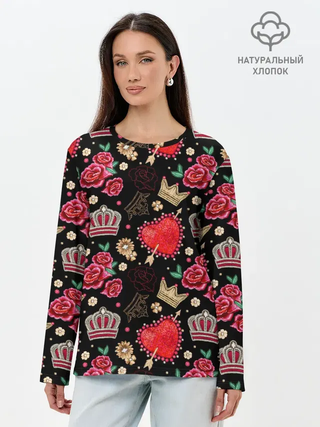 Корона и розы