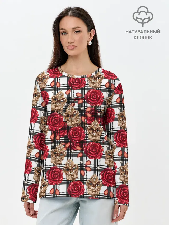 Розы в клеточку