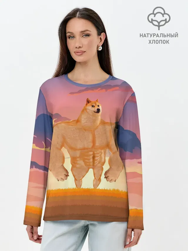 Мем собака качок DOGE