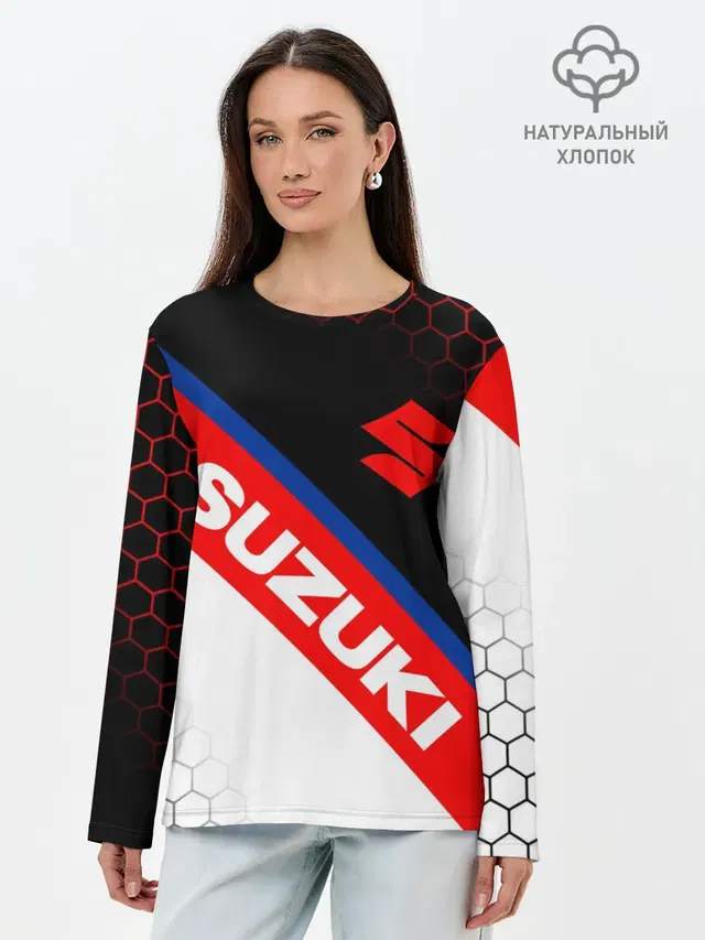 Лонгслив женский. Хлопок