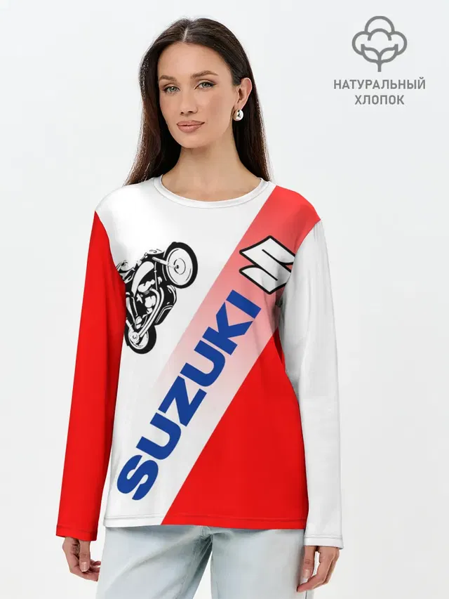 Лонгслив женский. Хлопок
