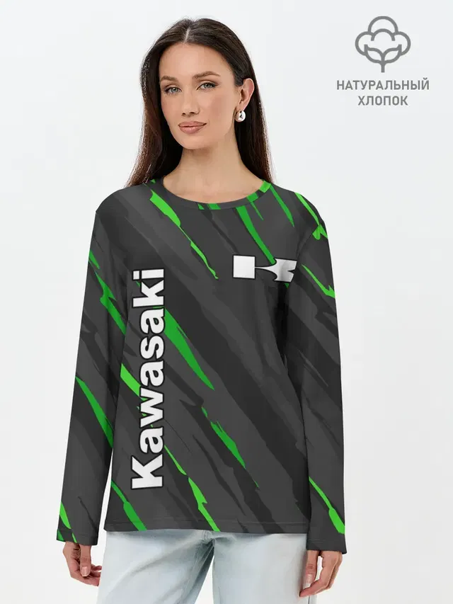 Лонгслив женский. Хлопок