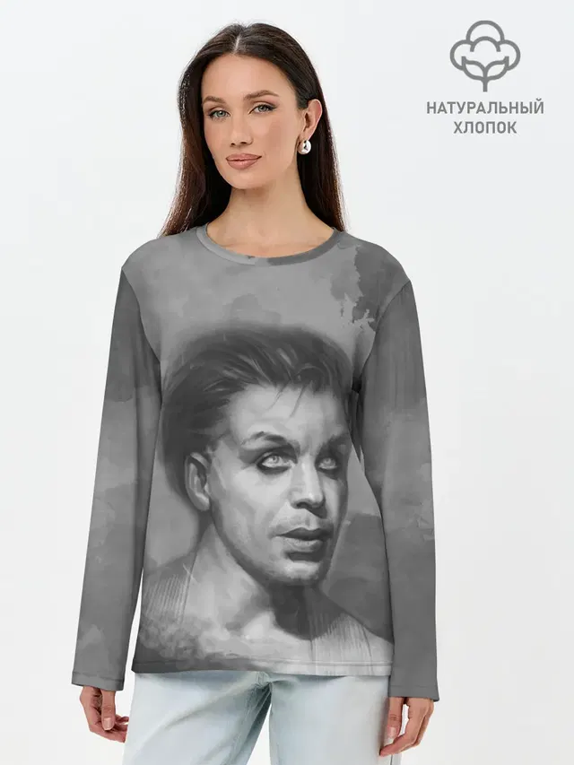 Лонгслив женский. Хлопок