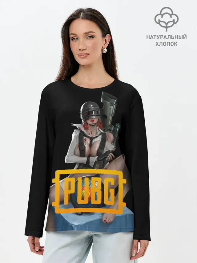 Лонгслив женский. Хлопок