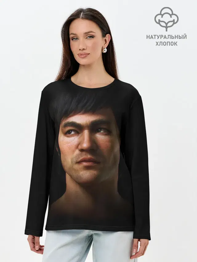 Лонгслив женский. Хлопок