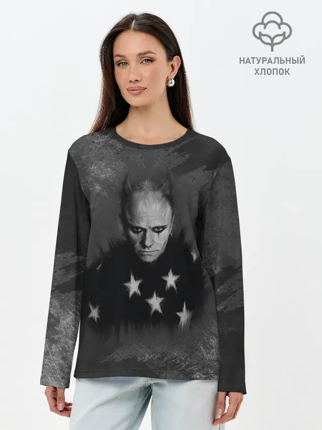 Лонгслив женский с принтом «Prodigy — Keith Charles Flint — Кит Флинт»