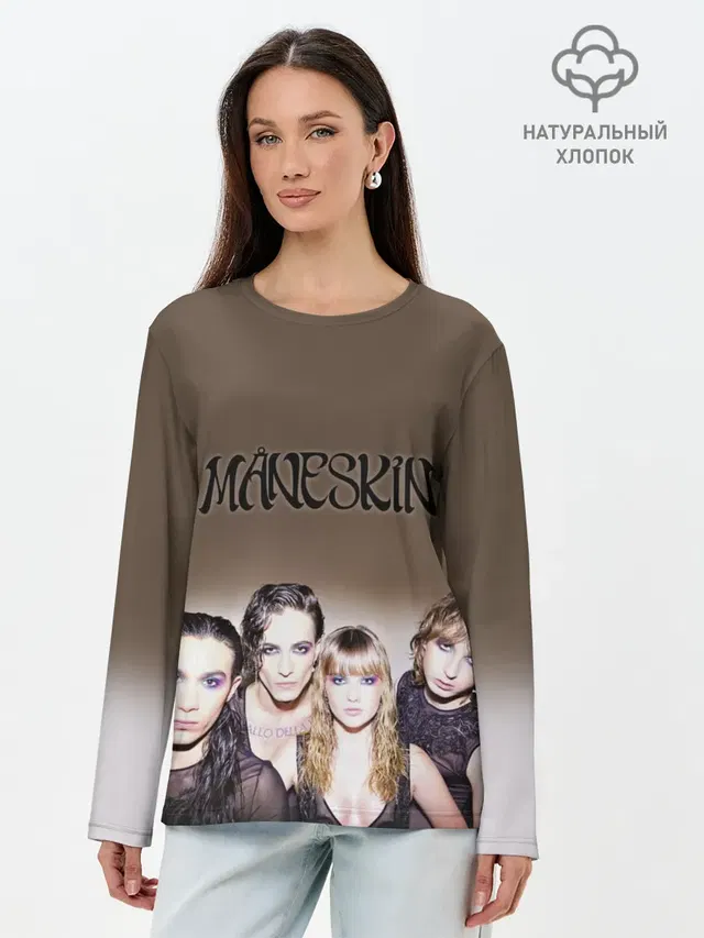 Лонгслив женский с принтом «Maneskin»
