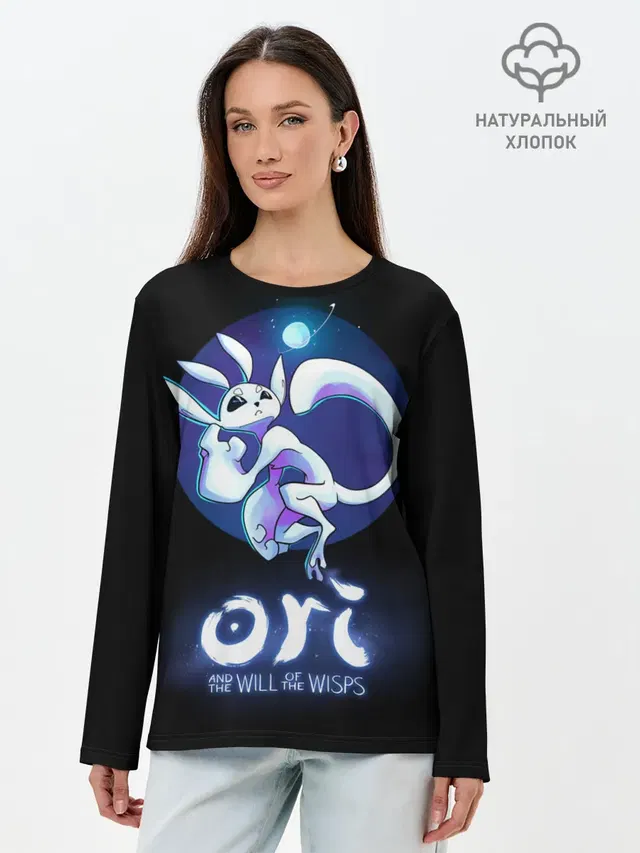 Лонгслив женский с принтом «Ori and the will of the wisps»
