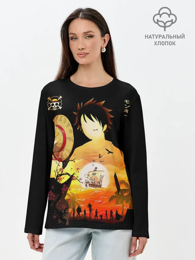 Силуэт Луффи One piece