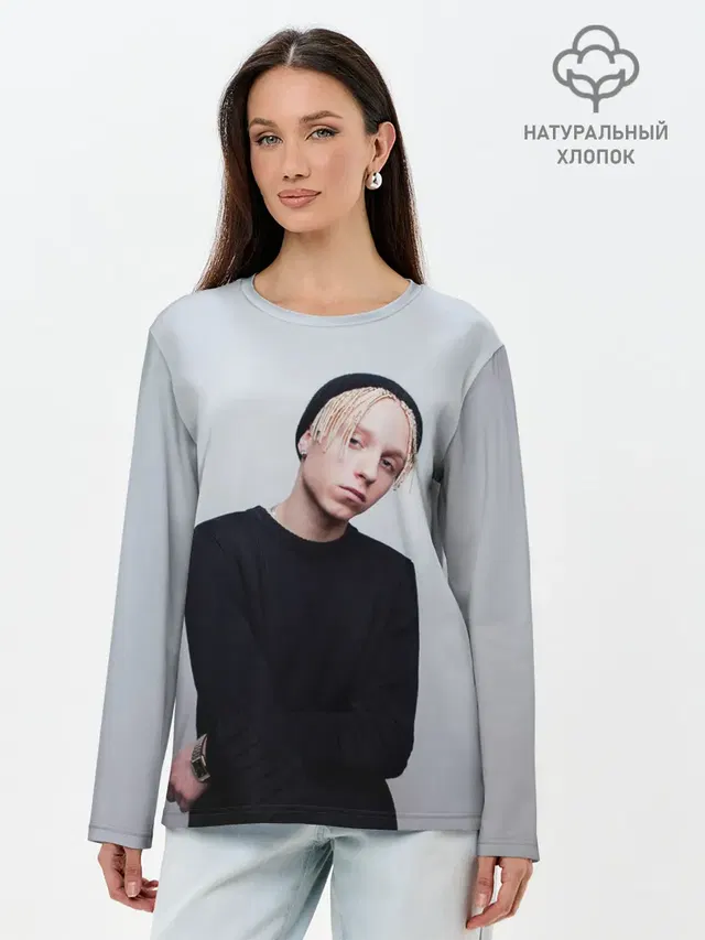 Лонгслив женский. Хлопок