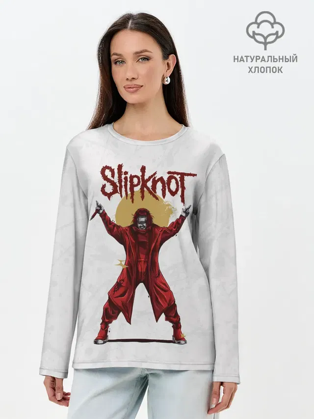 Лонгслив женский. Хлопок