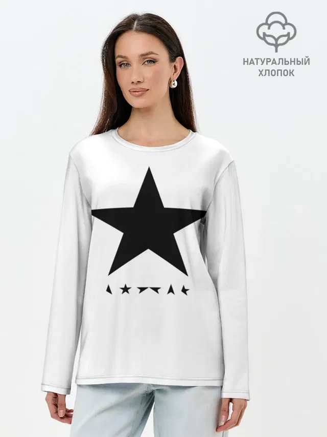 Лонгслив женский с принтом «David Bowie — Blackstar - David Bowie»