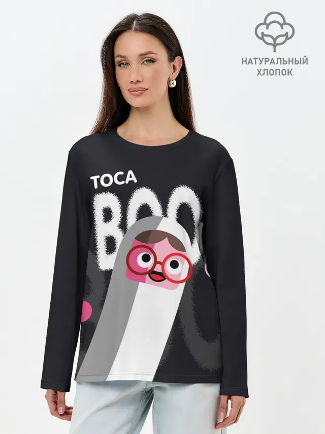 Лонгслив женский. Хлопок