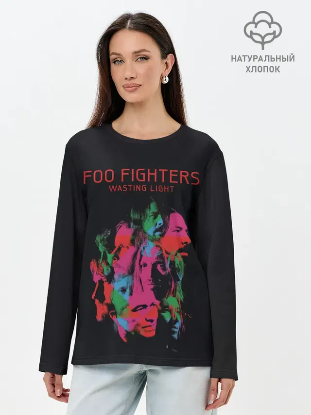 Лонгслив женский с принтом «Foo Fighters — Wasting Light - Foo Fighters»