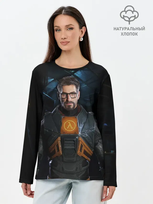 Лонгслив женский с принтом «Half-Life — HL Alyx»