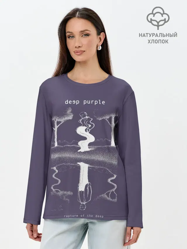 Лонгслив женский с принтом «Deep Purple — Rapture of the Deep - Deep Purple»