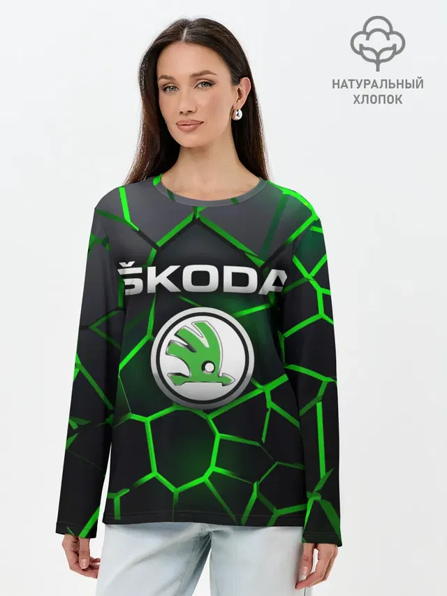 Лонгслив женский. Хлопок
