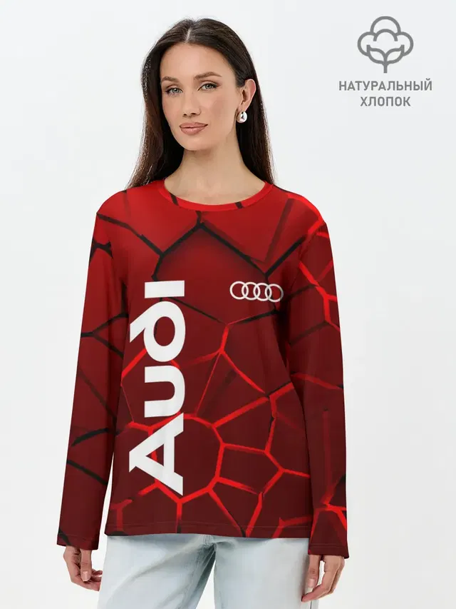 Лонгслив женский. Хлопок