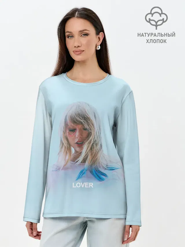 Лонгслив женский с принтом «Taylor Swift — TS Lover»