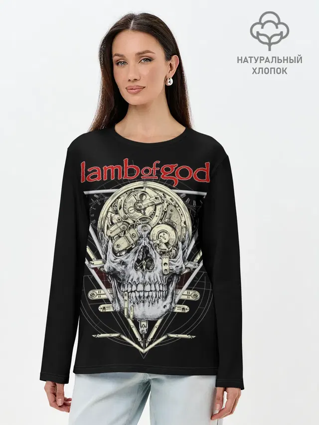 Лонгслив женский с принтом «Lamb of God — Lamb of God, Legion: XX»