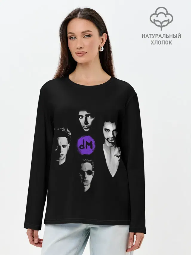 Лонгслив женский с принтом «Depeche Mode — Depeche mode band»