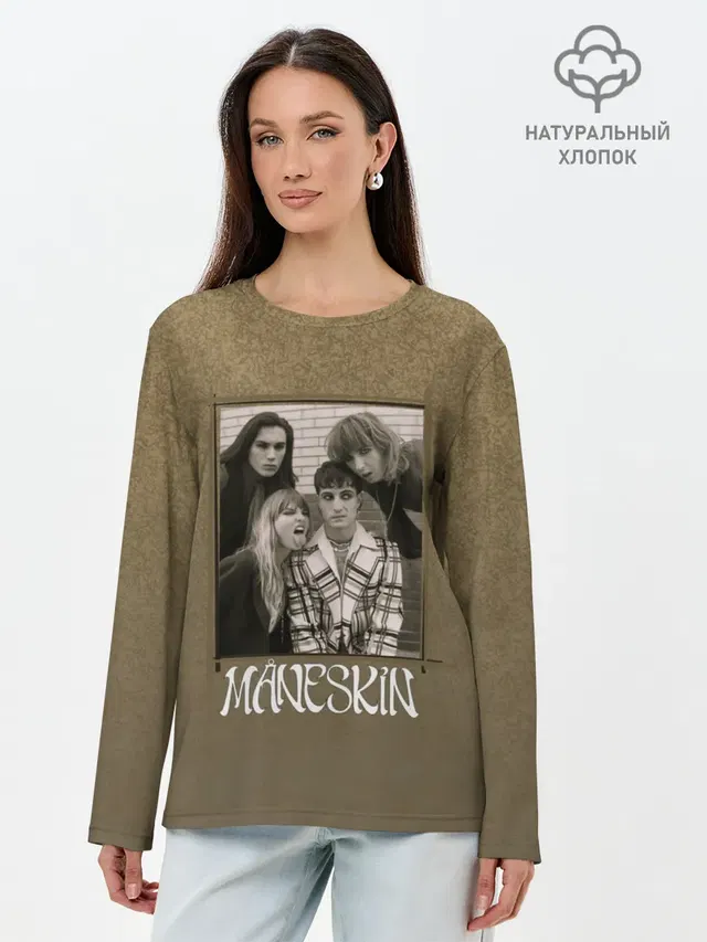 Лонгслив женский. Хлопок