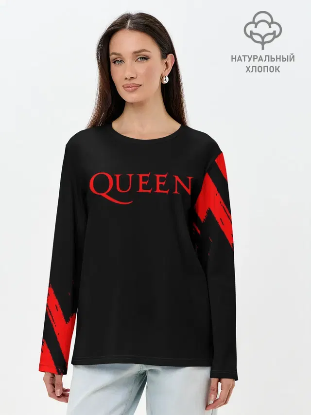 Лонгслив женский с принтом «Queen»