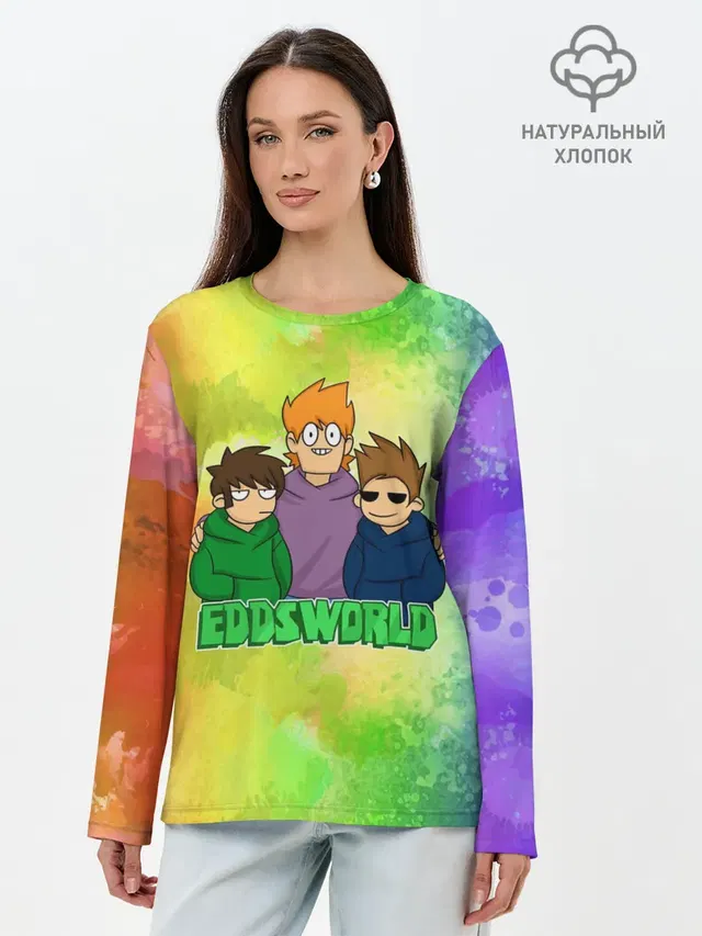 Лонгслив женский с принтом «Eddsworld — EDDSWORLD 3»