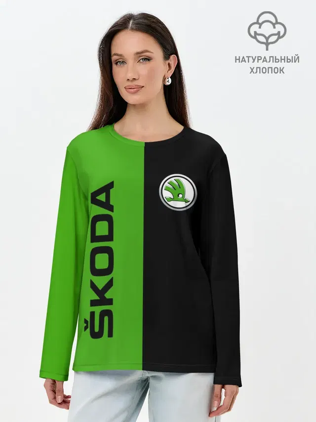 SKODA черно-зеленый