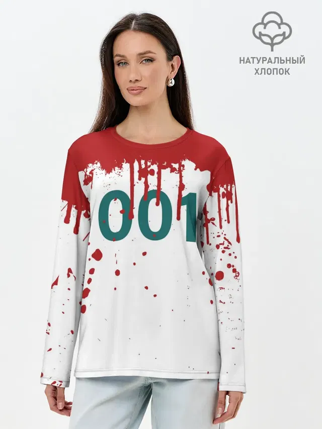 Лонгслив женский. Хлопок