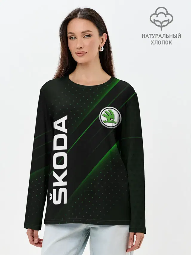Лонгслив женский. Хлопок