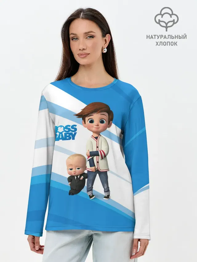Лонгслив женский. Хлопок