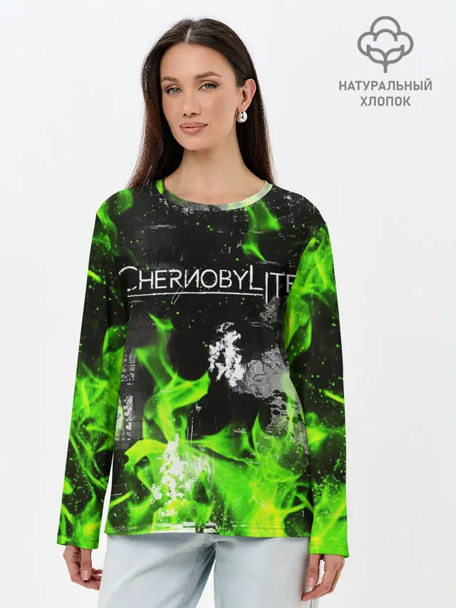 Лонгслив женский с принтом «Chernobylite»
