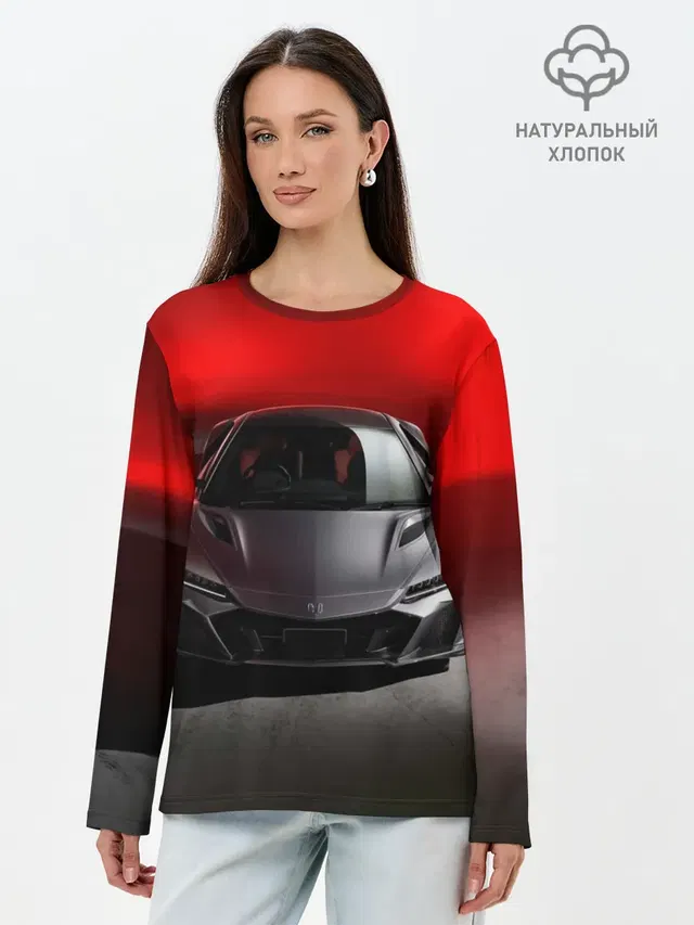 Лонгслив женский с принтом «Honda NSX»