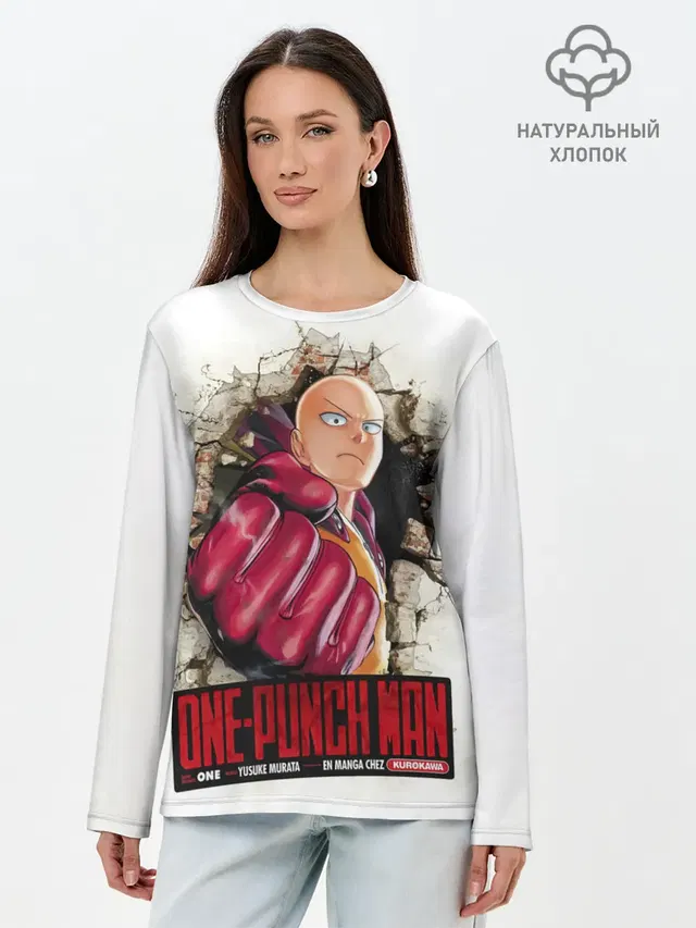 Сайтама пробивая стены One Punch-Man