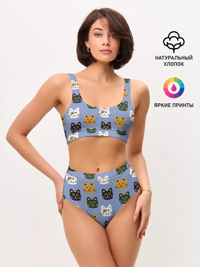 Женские топ и трусы