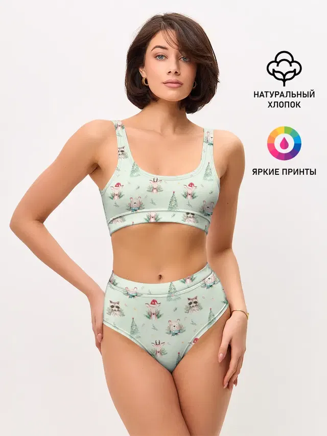 Женские топ и трусы