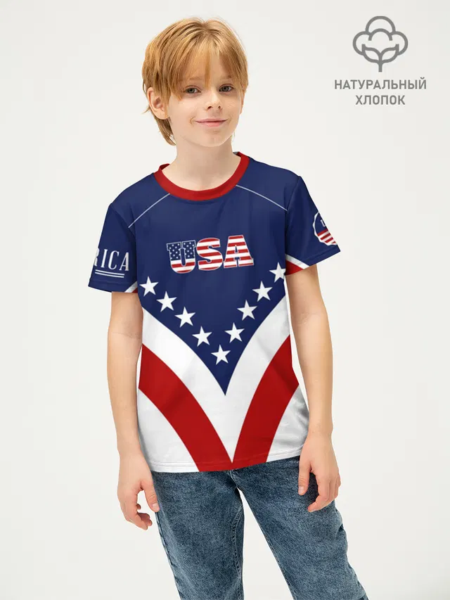 Футболка детская базовая из хлопка