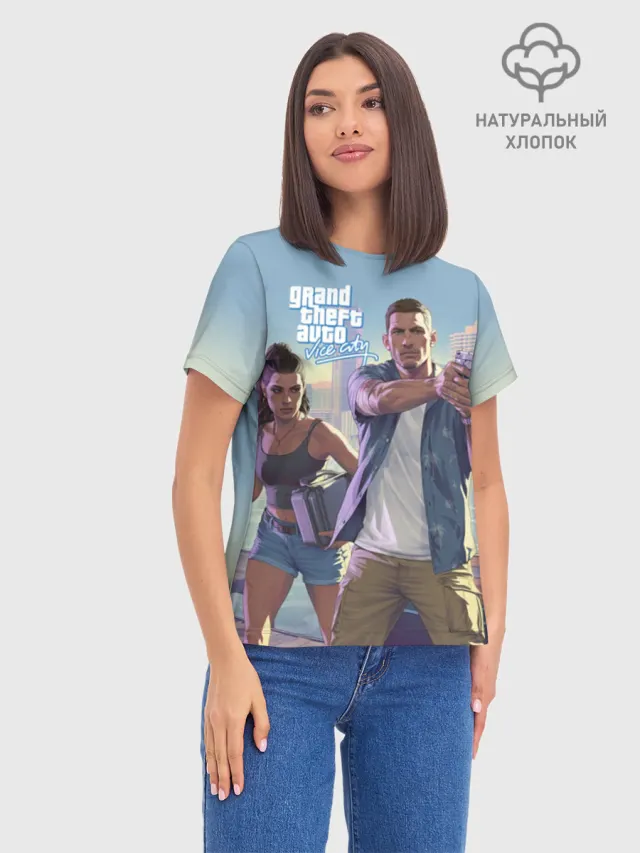 Футболка женская базовая из хлопка
