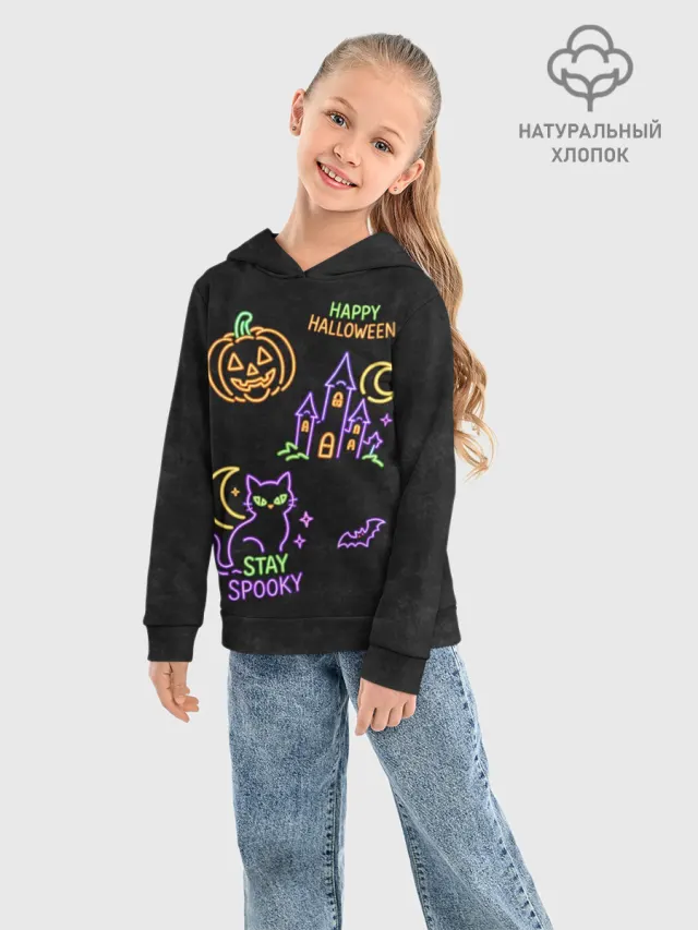 Halloween неоновый принт