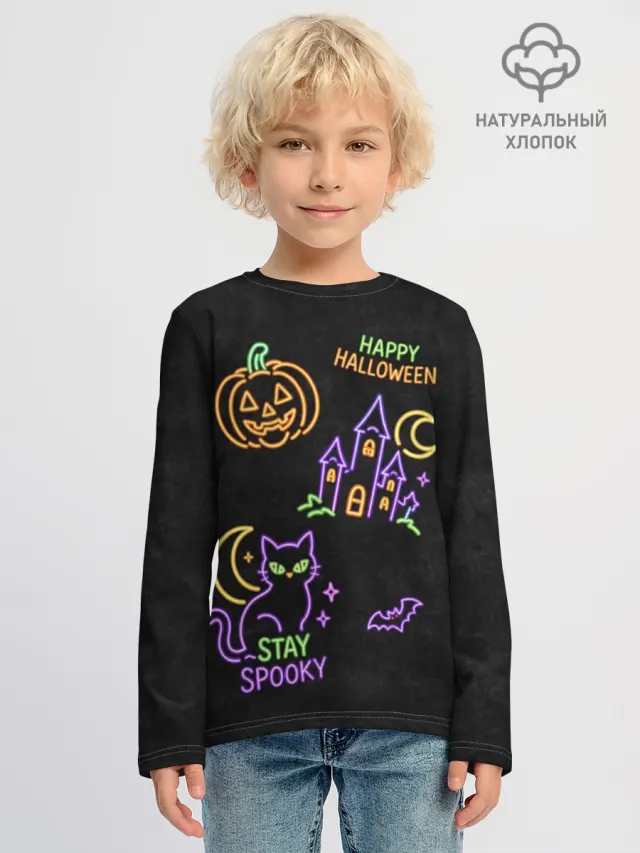 Halloween неоновый принт