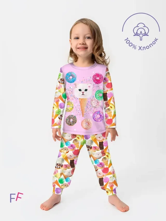 S001 Ice Cream Cat Pink
