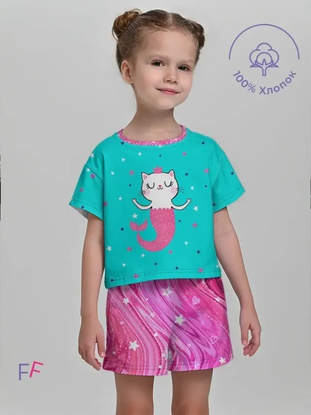 Cat Pink Blue