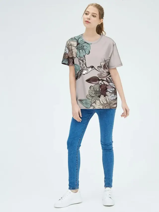u S001 Flower Calibri Beige